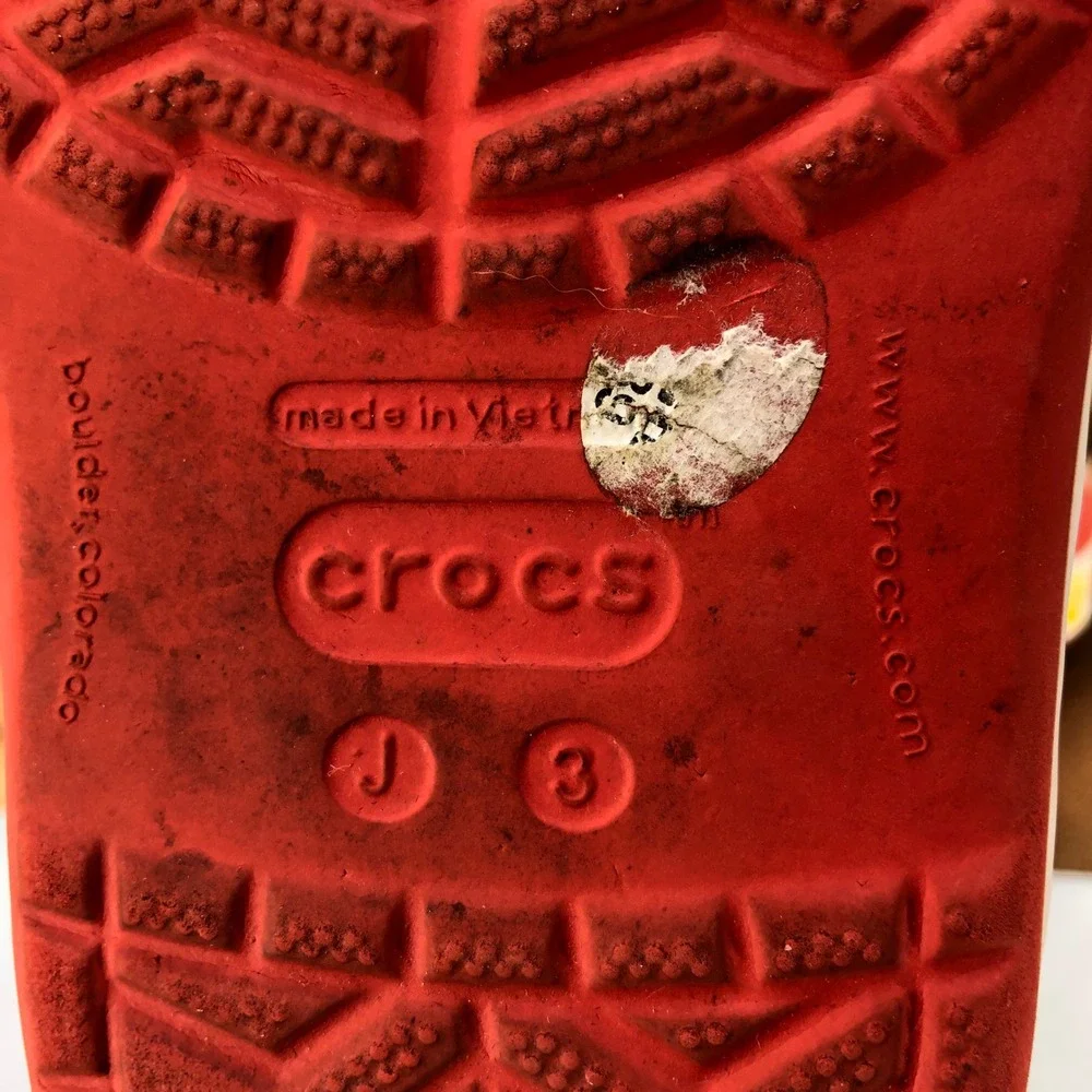 Crocs Disney Minnie Mouse Clogs Red White Bows Comfort Shoes Girls Size 3